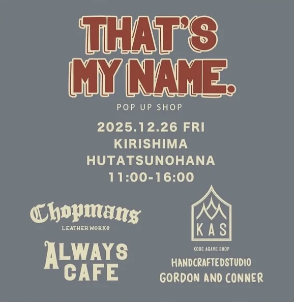 THAT’S MY NAME. 2nd